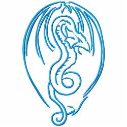 Dragoes Embroidery Design 7 Dragoes Embroidery Design 7
